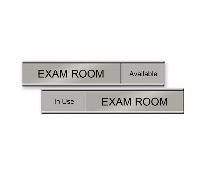 NapTags Exam Room Slider Sign, 6" x 1" "Available/In Use" - Made in the USA! - Image 1